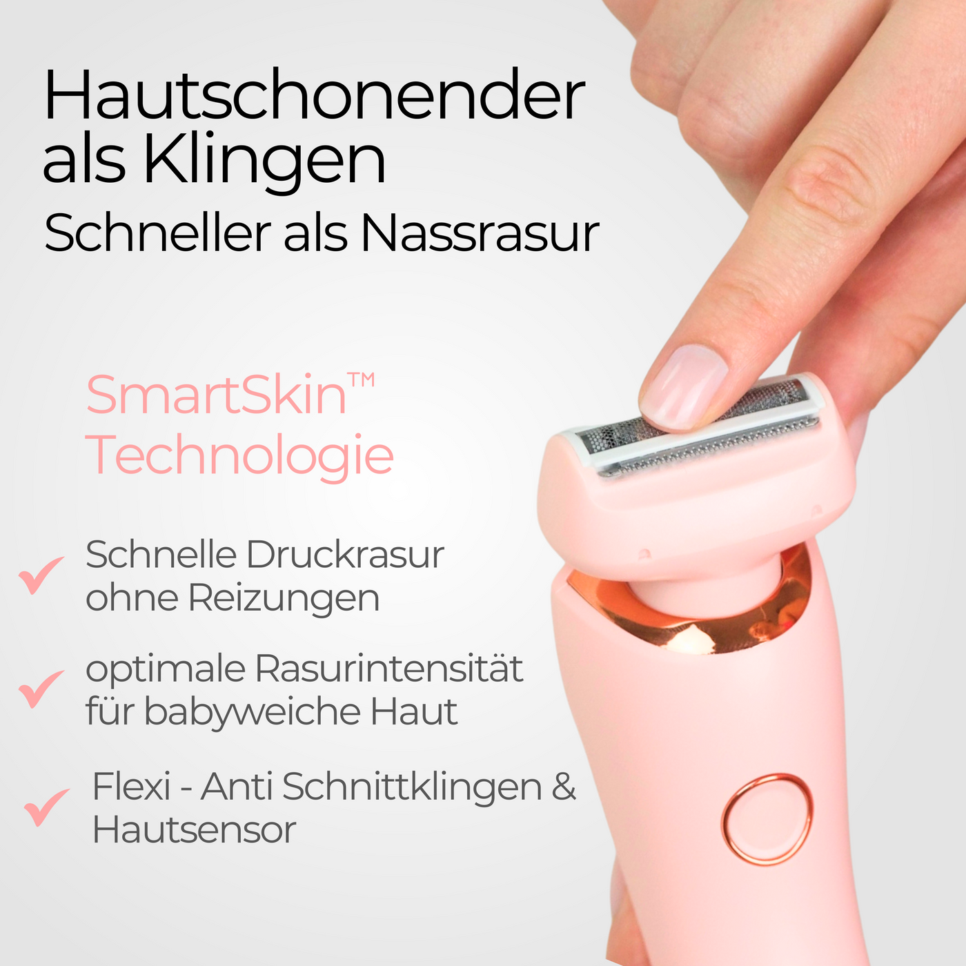 SatinSkin™ Pro  - Lady Shaver für seidig glatte Haut mit GlowSkin-Effekt