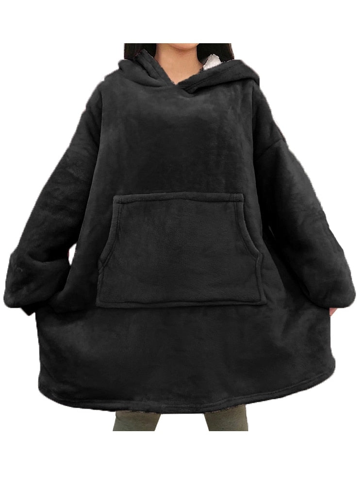 WOODIE - Warme Oversized Hoodie Decke - Lily Coco